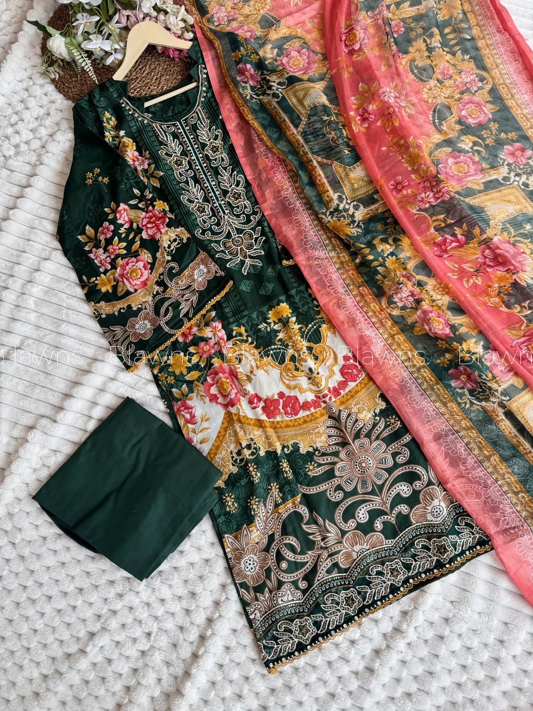 Cotton printed stitched pakistani suit