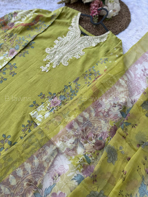 Pakistani suit BLW-90, fabric close-up