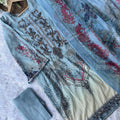Readymade Pakistani suit with cotton top and chiffon dupatta - BLW-21