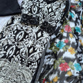 Embroidered Pakistani unstitched lawn suit with chiffon dupatta - BLW-44