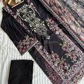 Embroidered Pakistani  Suit with Chiffon Dupatta – BLW-104