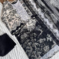 Embroidered Pakistani  Suit with Chiffon Dupatta – BLW-89