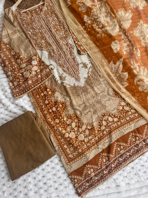 Pakistani suit BLW-26, fabric close-up